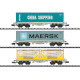 AAE Set containerwagens type Sgmmns 190 (N)